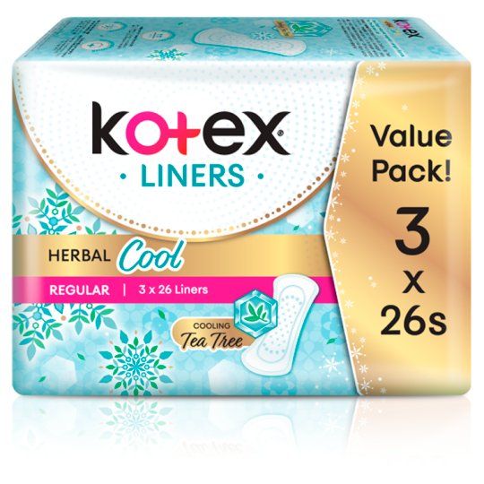 Kotex Herbcool Lin Regular 26×3 Unstd