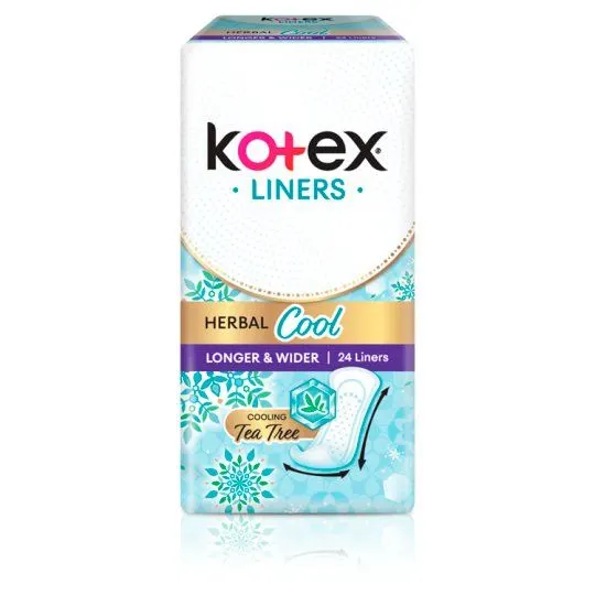 Kotex Liner Herbal Cool Regular L+w 24S