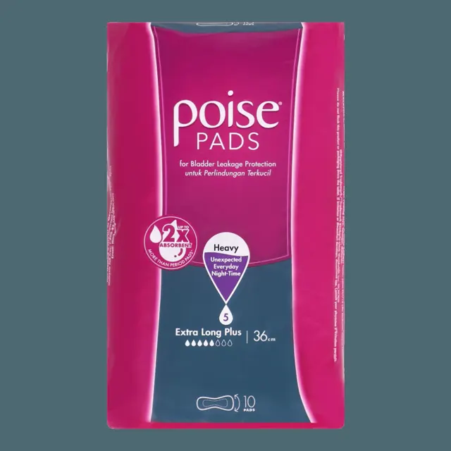 Poise Pad Extra Long Plus Nw 36cm 10S