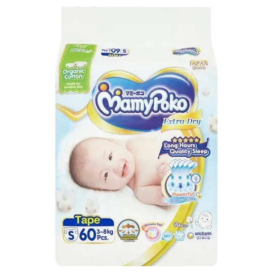 Mamypoko Extra Dry Organic Tape S60