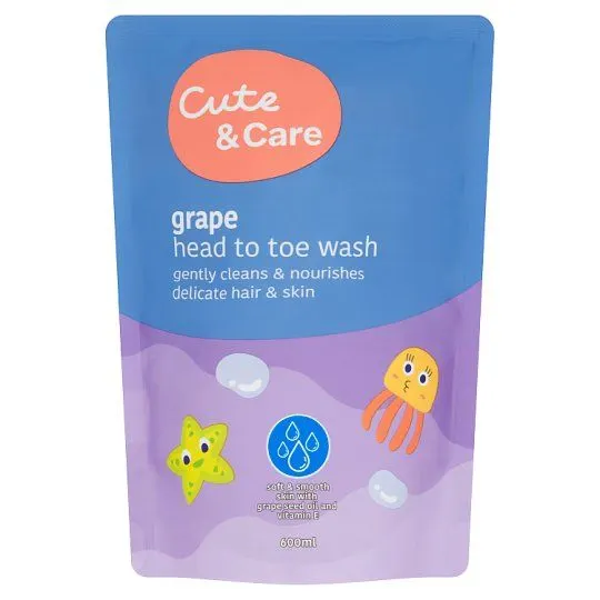 Cute+care Htt Tdlr Wash Ref 600ml Grape