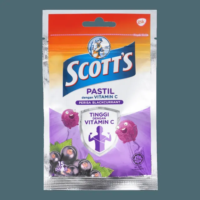Scotts Vit C Past Blackcurrant 15S