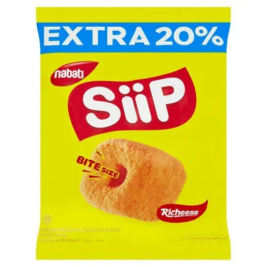 Nabati Siip Richeese 50g Ext 20%