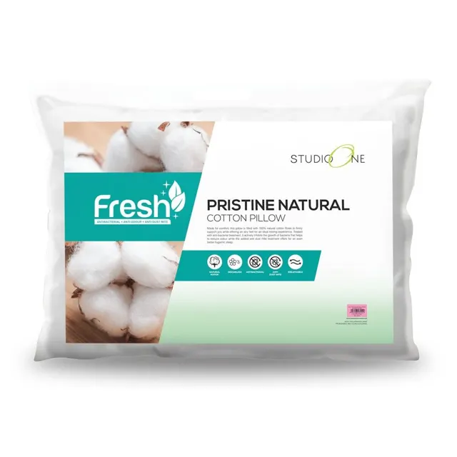 S1 Pristine Natural Cotton Pillow 19×28