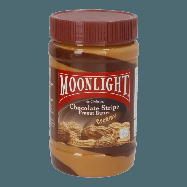Moonlight Chocolate Stripe Peanut Butter Creamy 510g