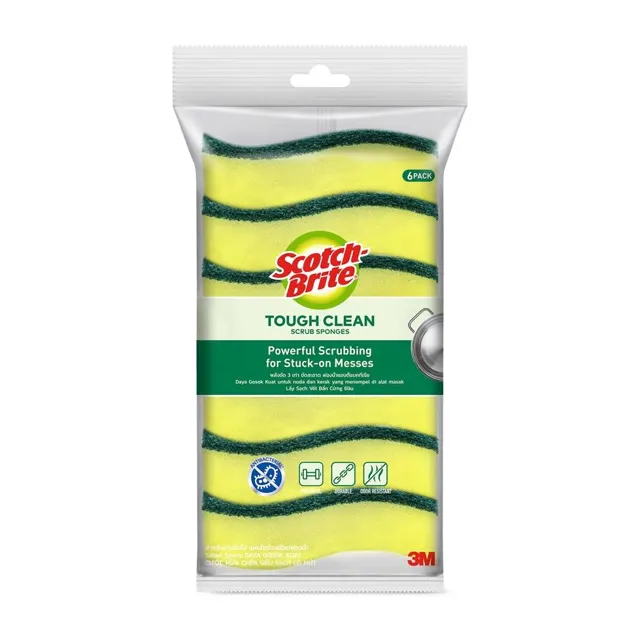 Scotch-Brite Tough Clean Scrub Sponge