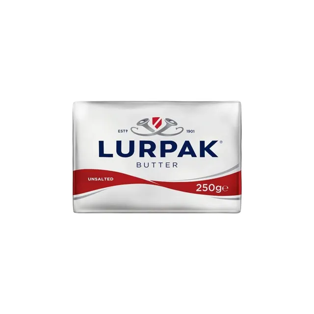 Lurpak Butter In Foil Unsalted 250g