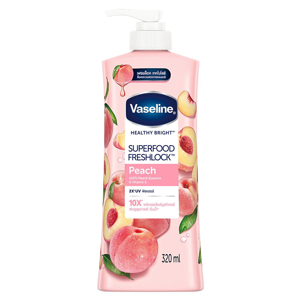 Vaseline Ltn Superfood Peach 320ml