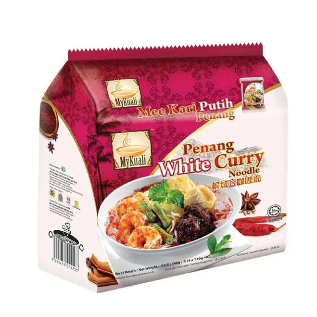 Mykuali Png White Curry Ndl 4×110g