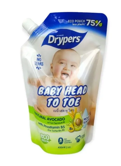 Drypers Baby Head To Toe Avocado 450ml