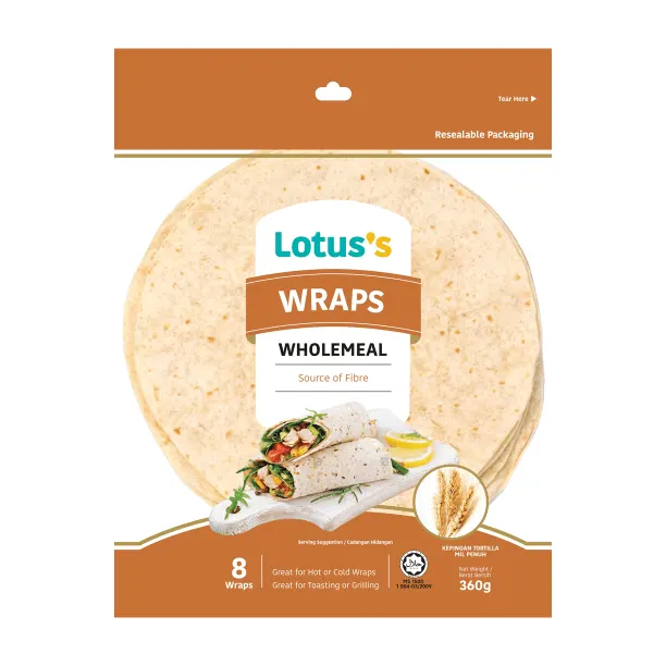 Lotuss Wraps Wholemeal 8S