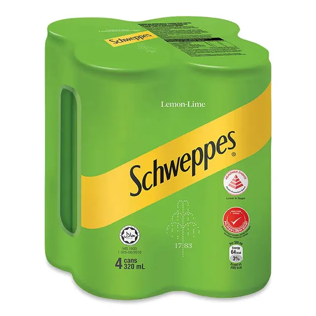 Schweppes Lime Lemon 320mlx4