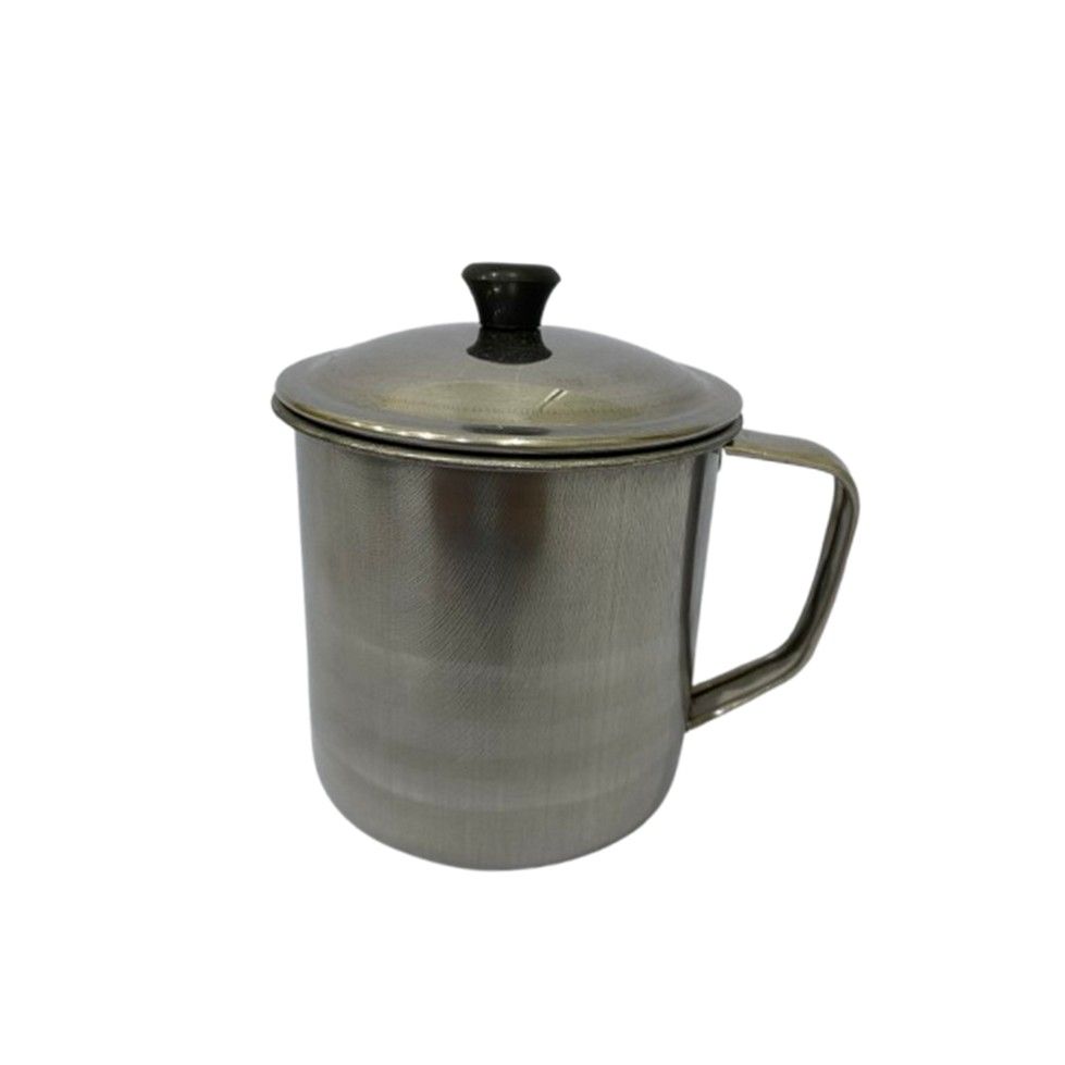 10cm S/steel Mug W/cover Keb0154
