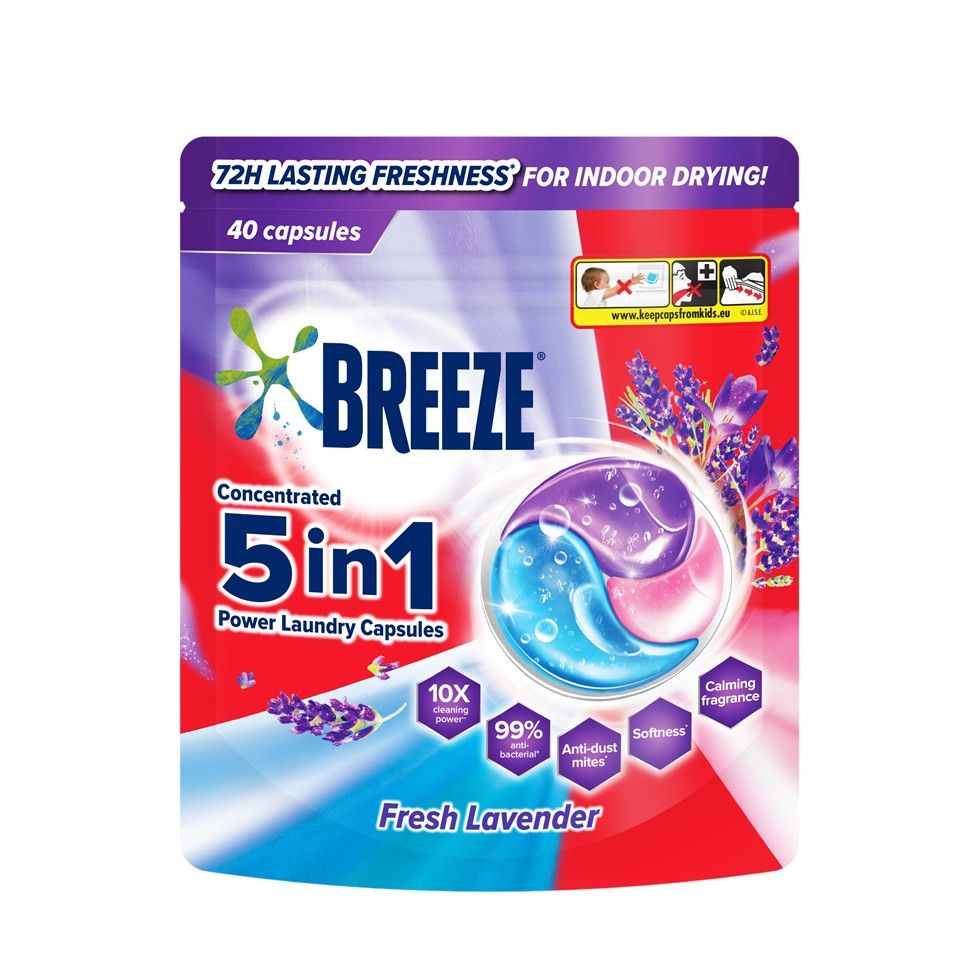 Breeze 5in1 Lavender Caps Rf 40s