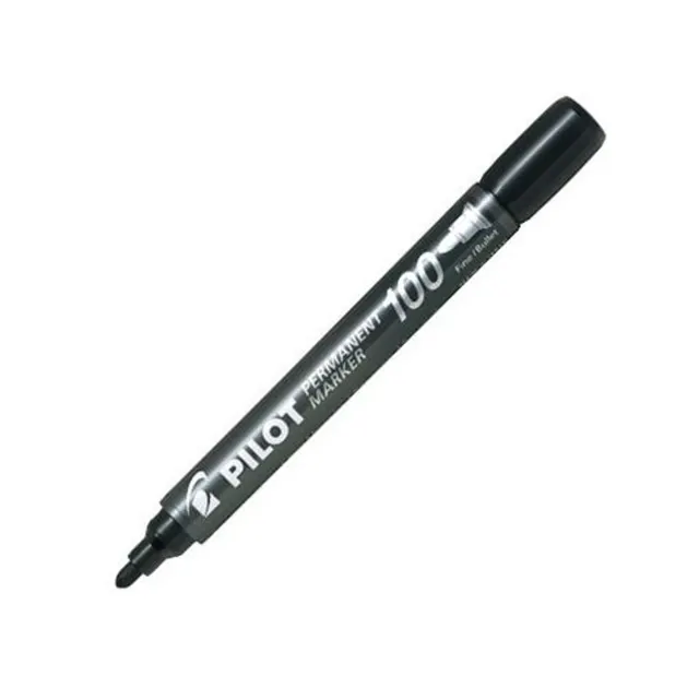Pilot 100 Permanent Marker Bullet Black