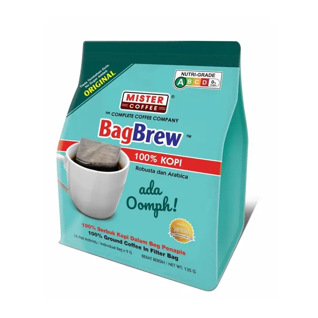 Mister Cofee Bagbrew Original Coffee 9gx15s