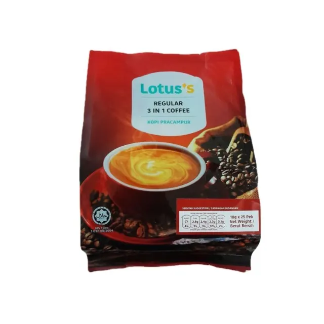 Lotuss 3in1 Premix Coffee Mild 5×18g