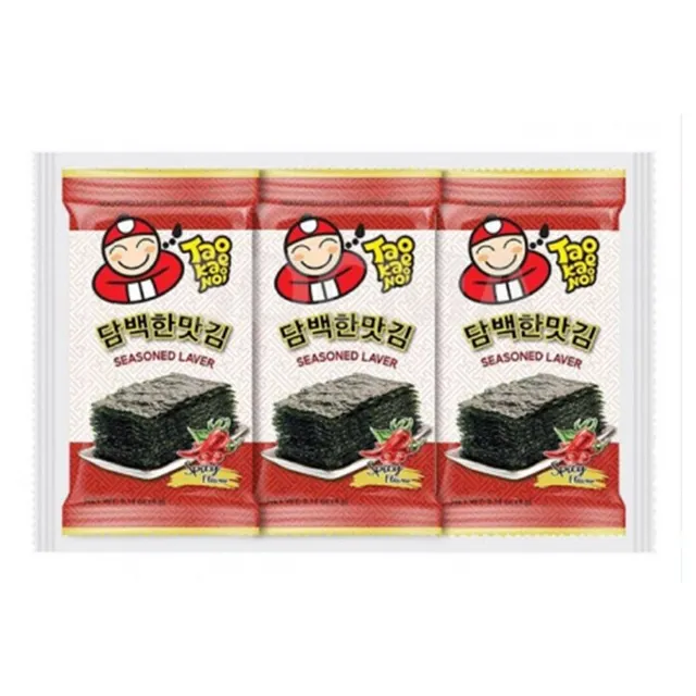 Tkn Korean Seaweed (spicy) 3×4g
