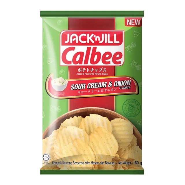 Jnj Calbee P.chips Sour Cream&onion 150g