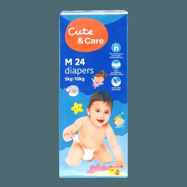 Cute+care Baby Diaper M24