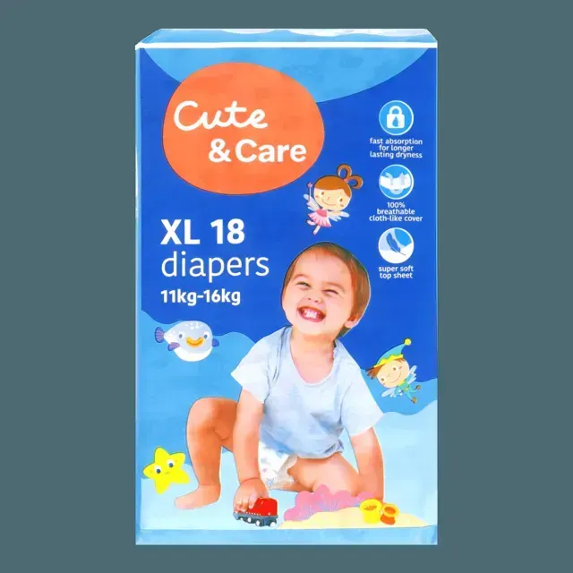 Cute+care Baby Diaper Xl18