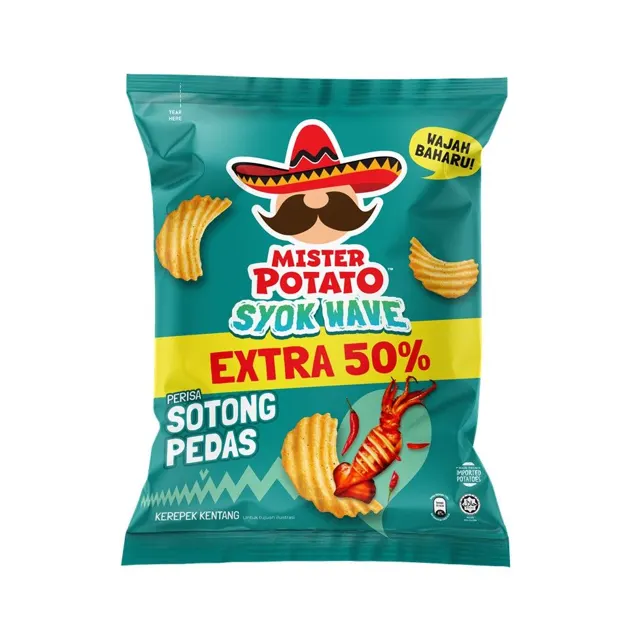 M.potato Syok Wave H.chili Squid 55g