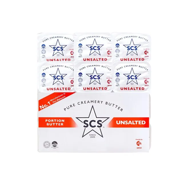 Scs Portion Unsalted Butter 10gx12