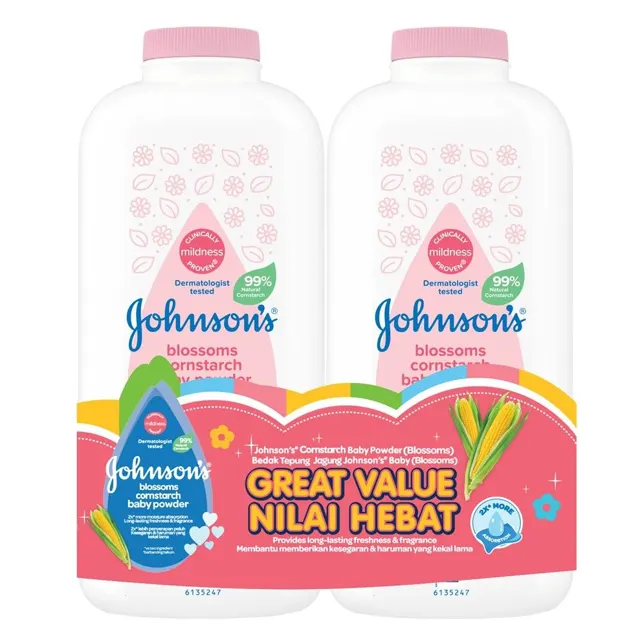 Johnsons Baby Blossom Powder 500gx2