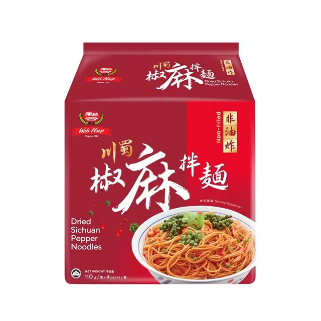 Woh Hup Dried Sichuan Pepper Ndls 4×110g