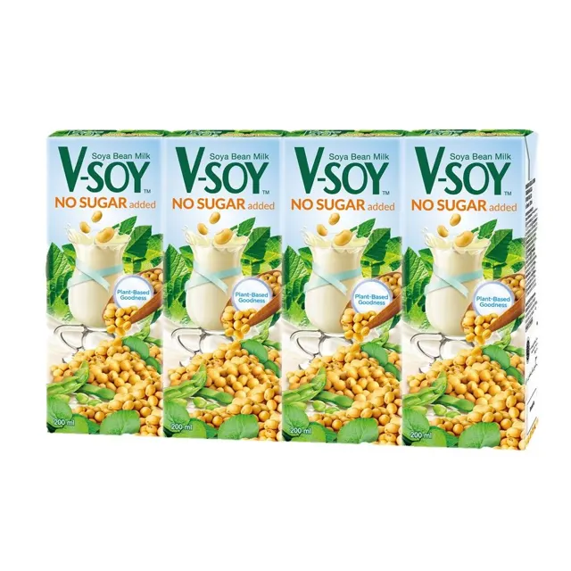 V-Soy Soya Bean Milk 4×200ml