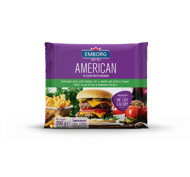 Emborg American Slices Cheddar 200g