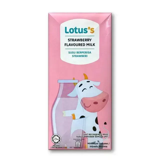 Lotuss Strawberry Milk UHT 1L