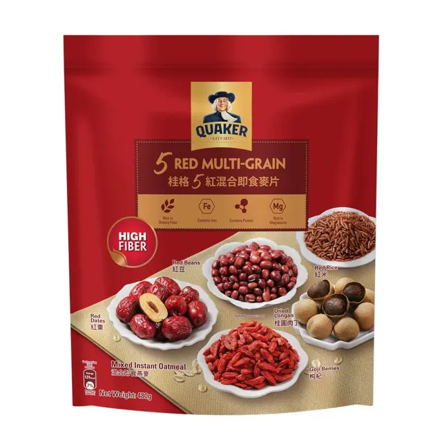 Quaker Five Red Multigrain Mix Oat 480g