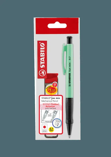 Stabilo Fun Min Mech Pencil Set 0.7mm