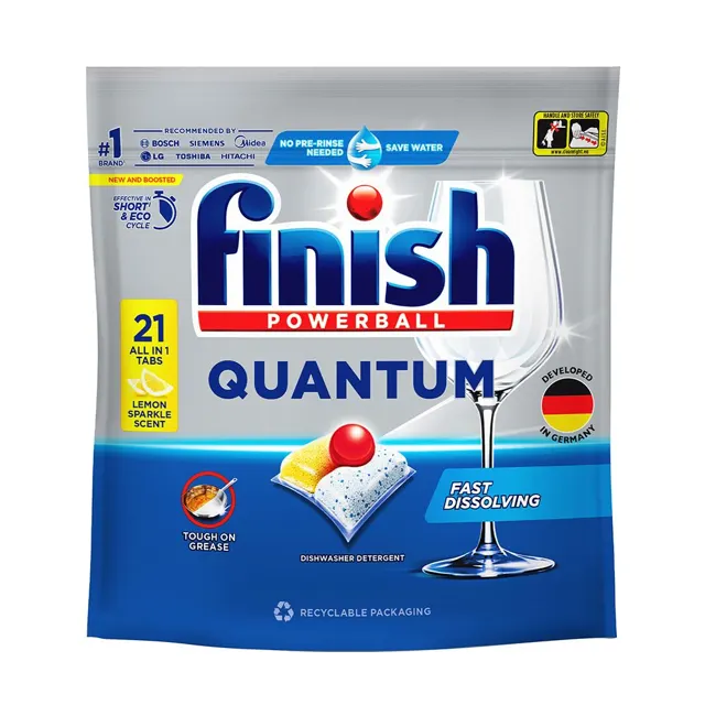 Finish Quantum Dwash Lemon 21 Tabs