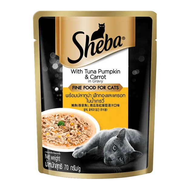 Sheba Pouch Tuna Pumpkin+carrot 70g