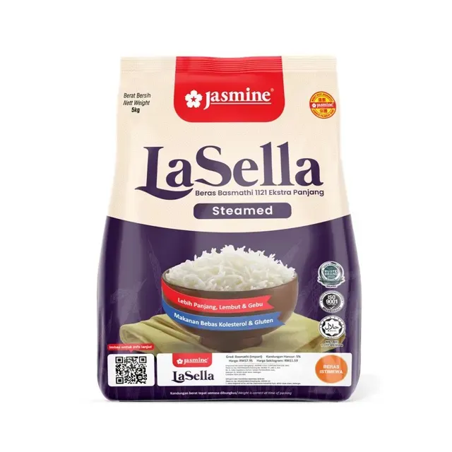 Jasmine La Sella Stmd Basmathi Rice 5kg