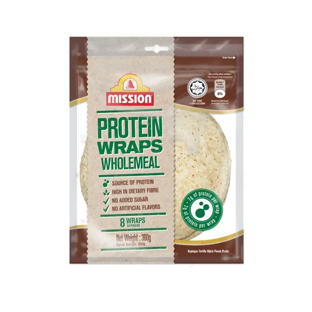 Mission Protein Wholemeal Wraps 8S