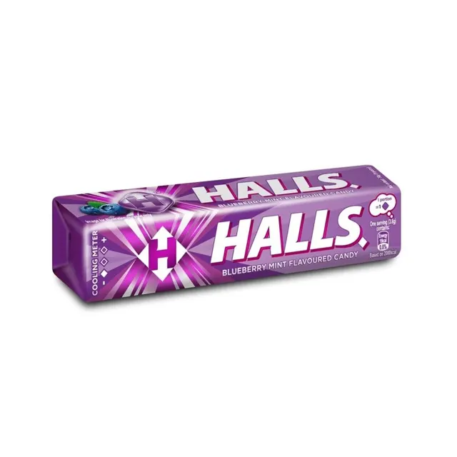 Halls Stick Candy Blueberry 34g