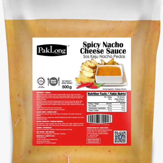 Pak Long Spicy Nacho Cheese Sauce 500g