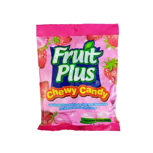 Fruit Plus Chewy Candy Strawberry 120g