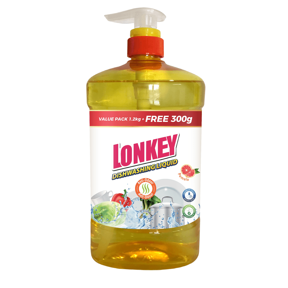 Lonkey Dishwash Liquid Red Pomelo 1.5kg