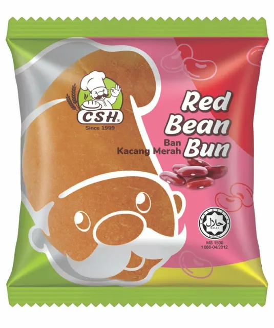 Csh Pandan Red Bean Round Bun
