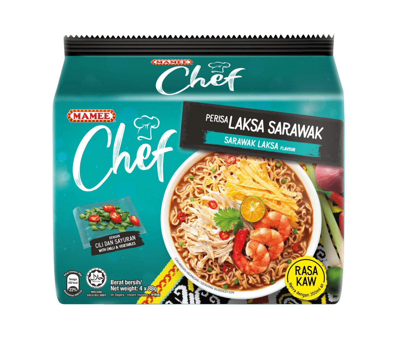 Mamee Chef Laksa Sarawak 4×90g
