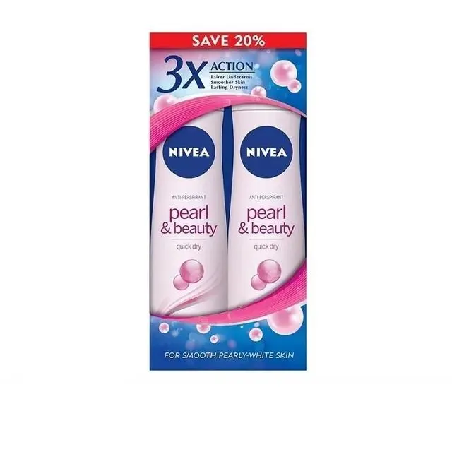 Nivea (f) Deo Spr Prl Beauty F.f 2×150ml