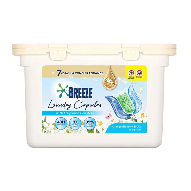 Breeze Frg Bead Caps Organic Blsm & Lily 16S