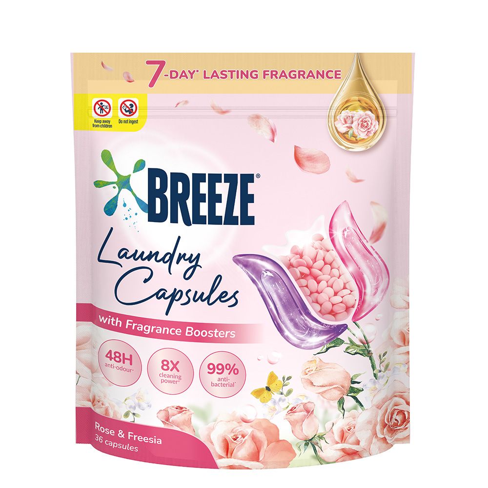 Breeze Frg Bead Caps Rose & Freesia Rf 36s