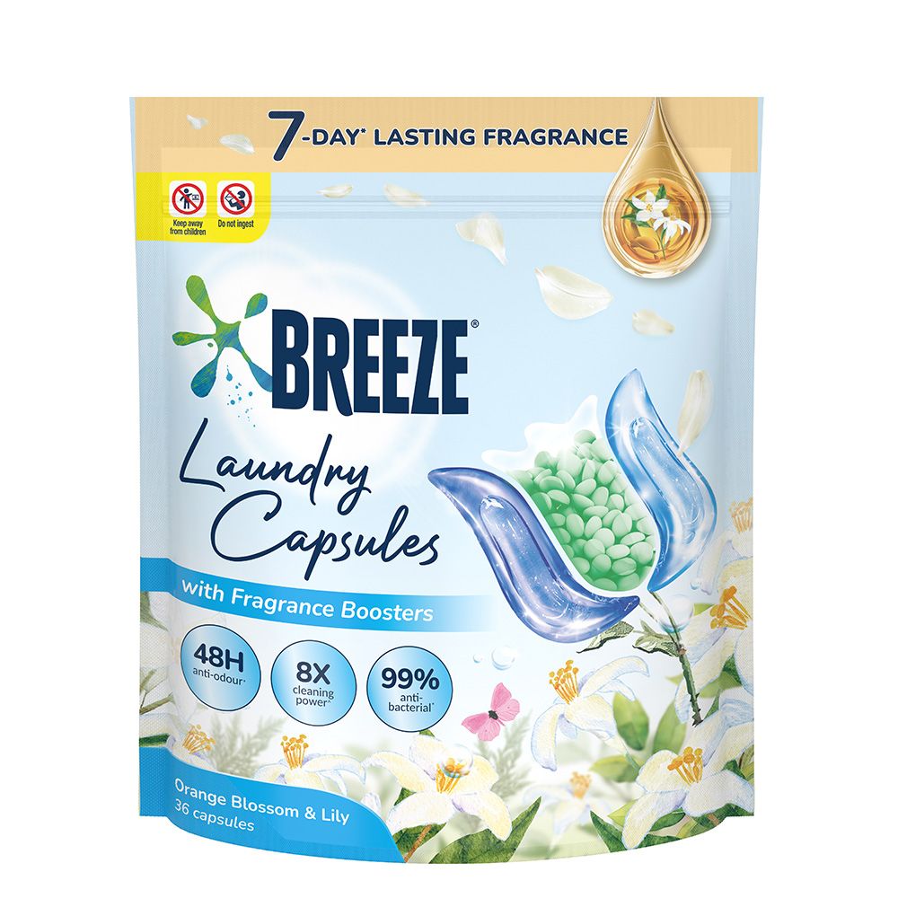 Breeze Frg Bead Caps Organic Blsm & Lily Rf 36s