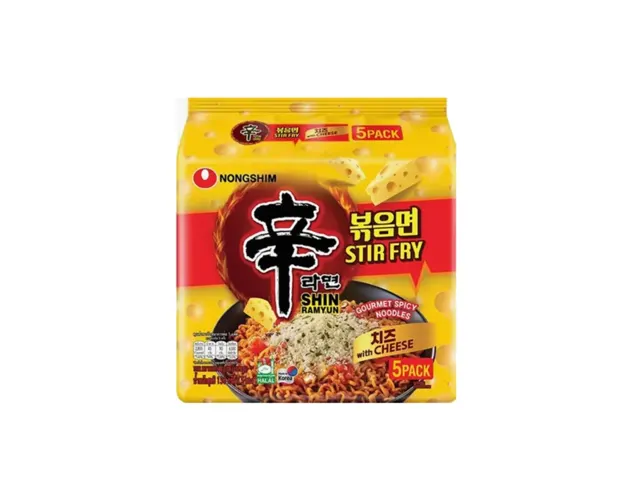 Nongshim Stir Fry Cheese Ramyun 5×136g