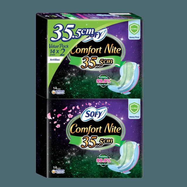 Sofy Comfort Nite Antibac 35.5cm 14S Tp